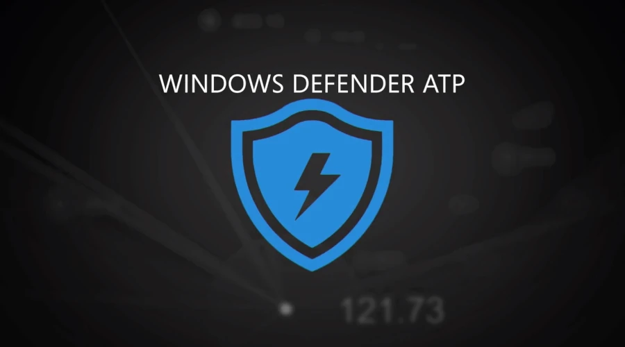 logo do Microsoft Defender ATP em um fundo preto