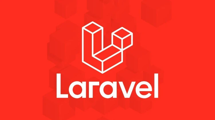 Logo do Laravel num fundo vermelho