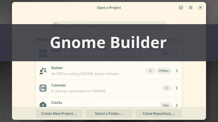 Gnome Builder: um editor de código completo