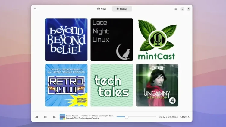 Gnome Podcasts ganha busca no iTunes e fyyd