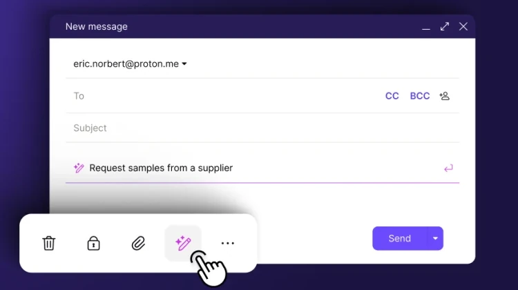 Scribe é capaz de escrever e-mails a partir de prompts simples Proton Mail lança Scribe, um assistente de escrita com IA